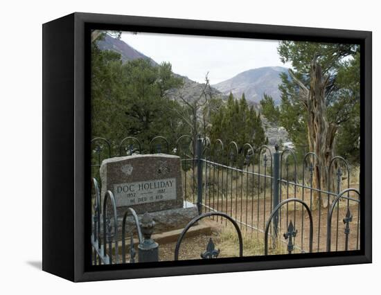 Doc Holliday's Grave, Glenwood Springs, Colorado, USA-Ethel Davies-Framed Premier Image Canvas