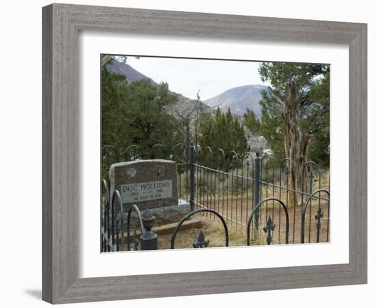 Doc Holliday's Grave, Glenwood Springs, Colorado, USA-Ethel Davies-Framed Photographic Print