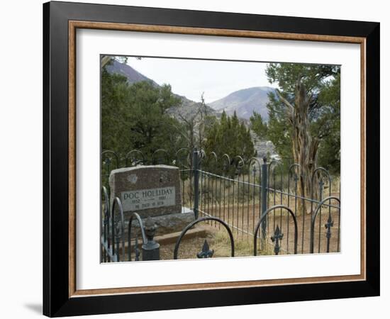 Doc Holliday's Grave, Glenwood Springs, Colorado, USA-Ethel Davies-Framed Photographic Print