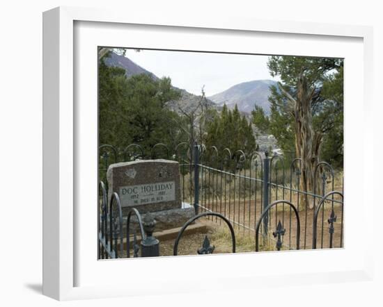 Doc Holliday's Grave, Glenwood Springs, Colorado, USA-Ethel Davies-Framed Photographic Print