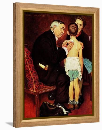 "Doc Melhorn and the Pearly Gates", December 24,1938-Norman Rockwell-Framed Premier Image Canvas