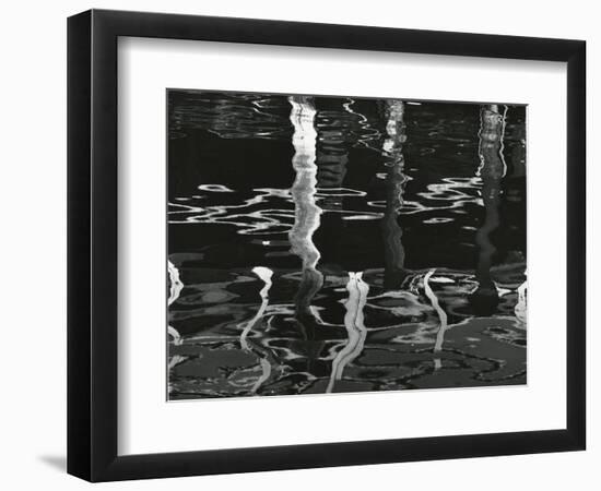 Dock and Water, Reflections, 1971-Brett Weston-Framed Photographic Print