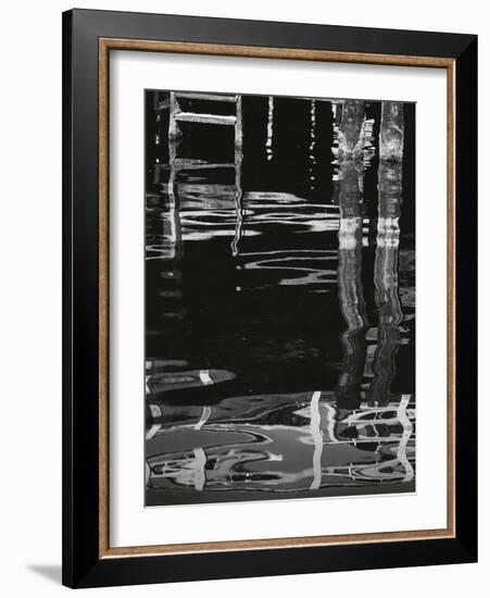 Dock and Water, Reflections, 1971-Brett Weston-Framed Photographic Print