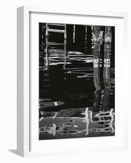 Dock and Water, Reflections, 1971-Brett Weston-Framed Photographic Print