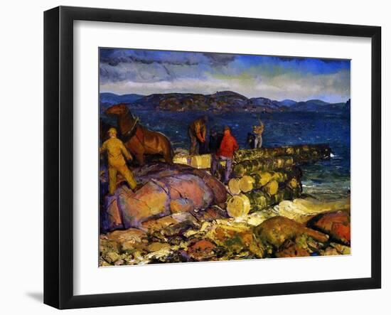 Dock Builders, 1925-George Wesley Bellows-Framed Giclee Print