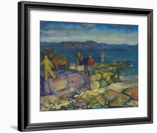 Dock Builders-George Wesley Bellows-Framed Premium Giclee Print