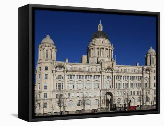 Dock Company Building, Pierhead, UNESCO World Heritage Site, Liverpool, Merseyside, England, UK-Rolf Richardson-Framed Premier Image Canvas