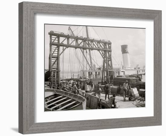 Dock Conveyors, New Orleans, La.-null-Framed Photo