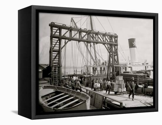 Dock Conveyors, New Orleans, La.-null-Framed Stretched Canvas