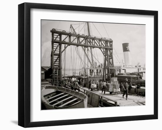 Dock Conveyors, New Orleans, La.-null-Framed Photo