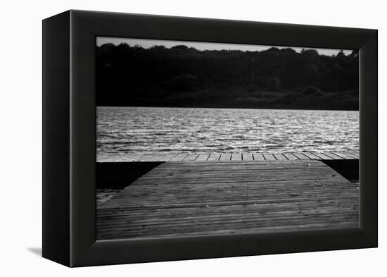 Dock in Montauk NY-null-Framed Stretched Canvas