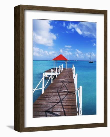 Dock in St. Francois, Guadeloupe, Puerto Rico-Bill Bachmann-Framed Photographic Print