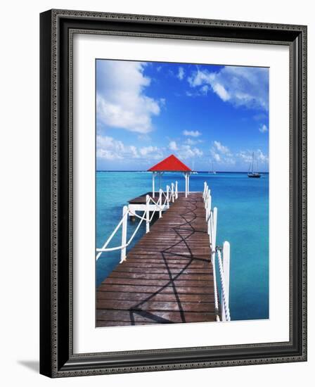 Dock in St. Francois, Guadeloupe, Puerto Rico-Bill Bachmann-Framed Photographic Print
