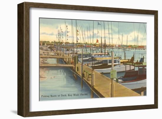 Dock, Key West, Florida-null-Framed Art Print