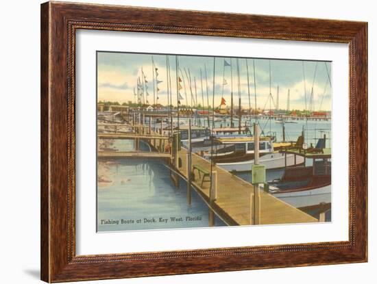 Dock, Key West, Florida-null-Framed Art Print