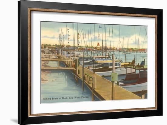 Dock, Key West, Florida-null-Framed Art Print