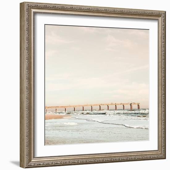 Dock on the Beach-Acosta-Framed Art Print