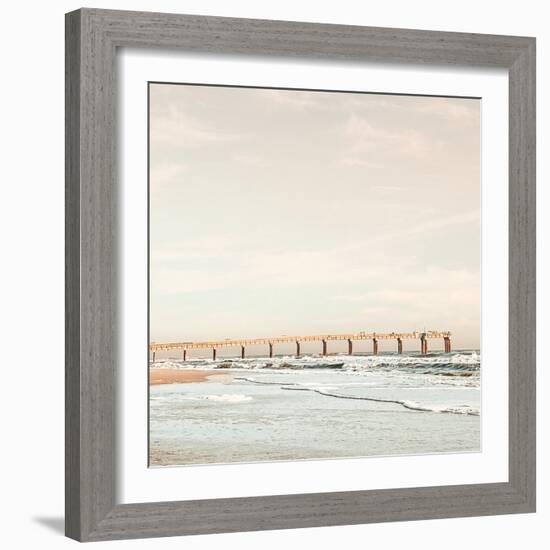 Dock on the Beach-Acosta-Framed Art Print