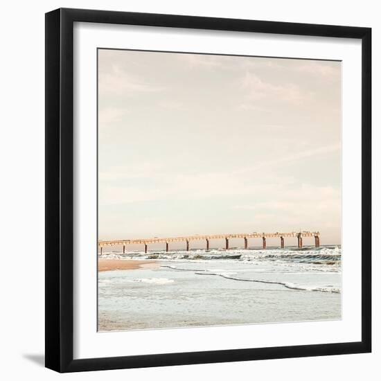 Dock on the Beach-Acosta-Framed Art Print