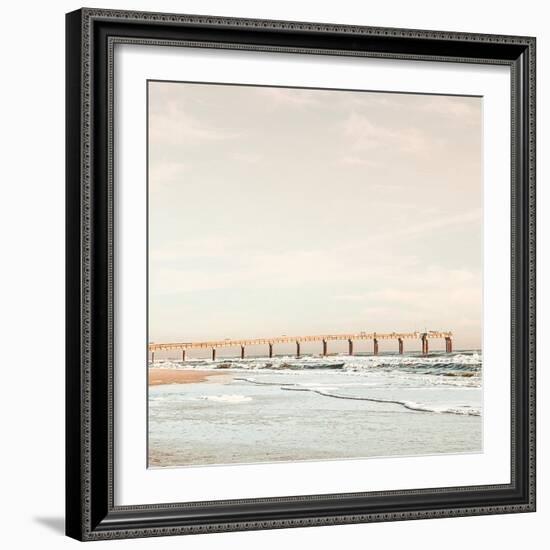 Dock on the Beach-Acosta-Framed Art Print