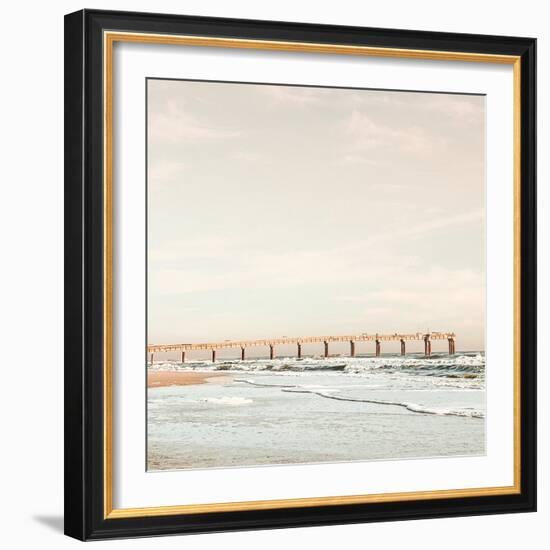 Dock on the Beach-Acosta-Framed Art Print