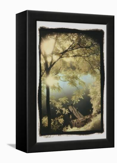 Dock, Seneca Falls-Theo Westenberger-Framed Premier Image Canvas