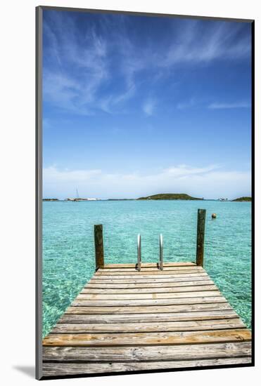 Dock , Staniel Cay, Exuma, Bahamas-James White-Mounted Photographic Print