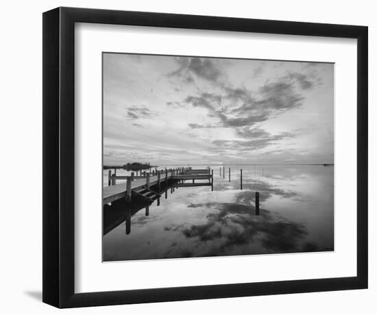 Dock Sunset-Eve Turek-Framed Art Print