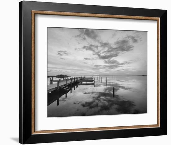 Dock Sunset-Eve Turek-Framed Art Print