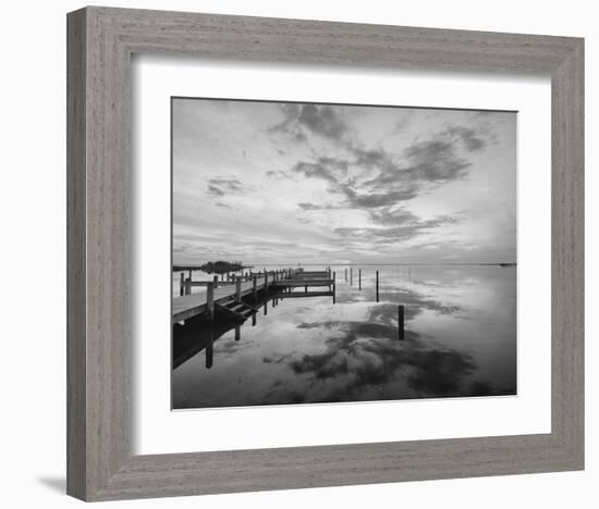 Dock Sunset-Eve Turek-Framed Art Print