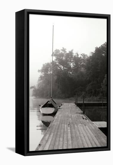 Docked II - BW-Tammy Putman-Framed Premier Image Canvas