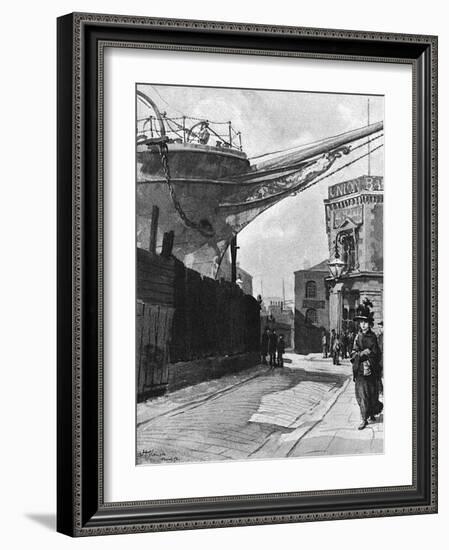 Dockland Scene-Hugh Thomson-Framed Art Print