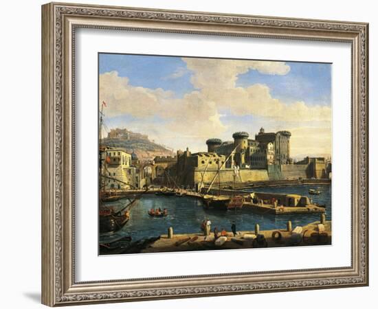 Docklands in Naples, 1702-Gaspar van Wittel-Framed Giclee Print