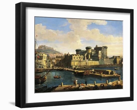 Docklands in Naples, 1702-Gaspar van Wittel-Framed Giclee Print