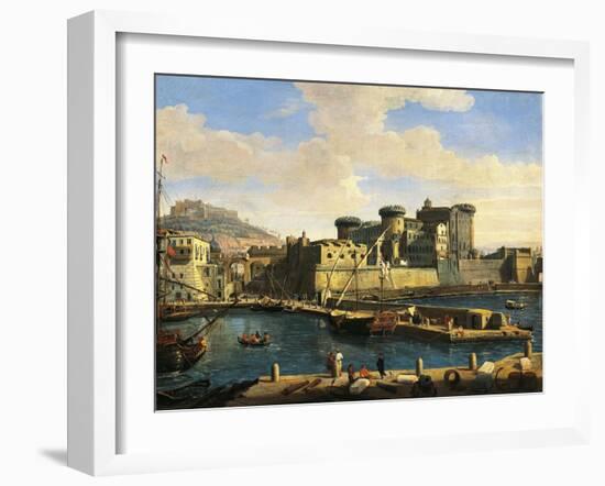 Docklands in Naples, 1702-Gaspar van Wittel-Framed Giclee Print