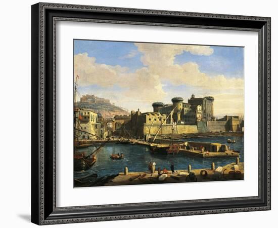 Docklands in Naples, 1702-Gaspar van Wittel-Framed Giclee Print