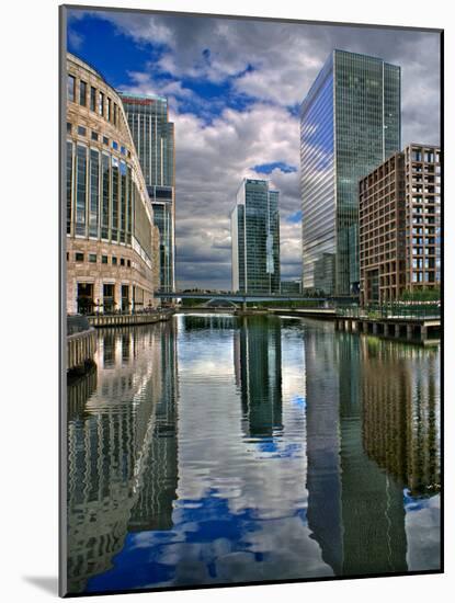 Docklands London-Adrian Campfield-Mounted Photographic Print
