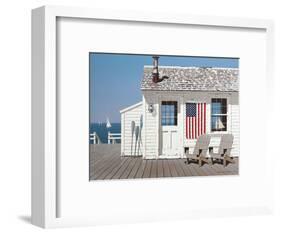 Dockside Flag-Zhen-Huan Lu-Framed Art Print