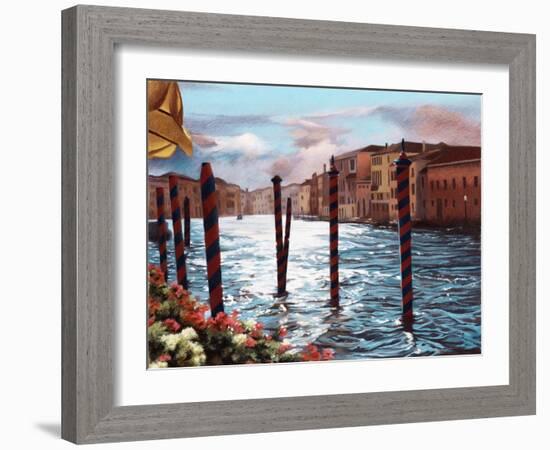 Dockside in Venice-Helen J. Vaughn-Framed Giclee Print