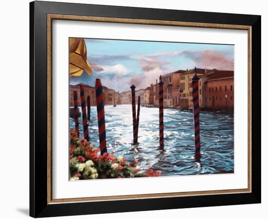 Dockside in Venice-Helen J. Vaughn-Framed Giclee Print