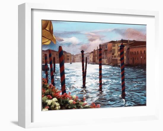 Dockside in Venice-Helen J. Vaughn-Framed Giclee Print