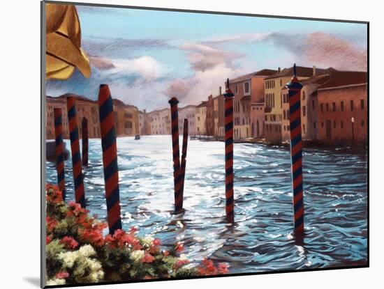 Dockside in Venice-Helen J. Vaughn-Mounted Giclee Print