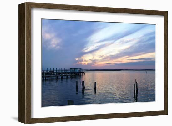 Dockside Sunset 1-Alan Hausenflock-Framed Photographic Print