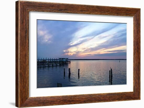 Dockside Sunset 1-Alan Hausenflock-Framed Photographic Print