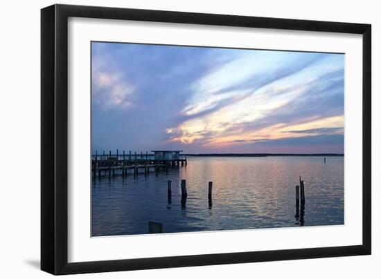 Dockside Sunset 1-Alan Hausenflock-Framed Photographic Print