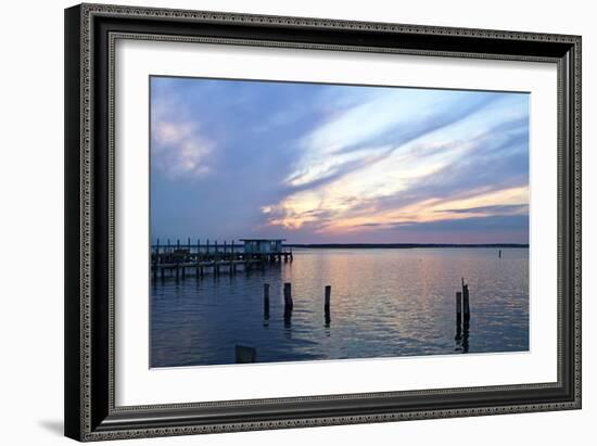 Dockside Sunset 1-Alan Hausenflock-Framed Photographic Print