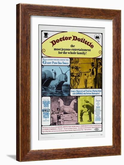 Doctor Dolittle, Rex Harrison, 1967-null-Framed Premium Giclee Print
