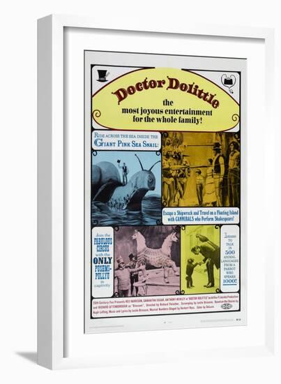 Doctor Dolittle, Rex Harrison, 1967-null-Framed Premium Giclee Print
