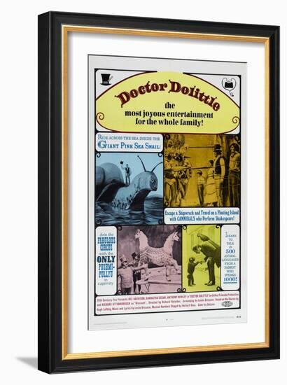 Doctor Dolittle, Rex Harrison, 1967-null-Framed Premium Giclee Print