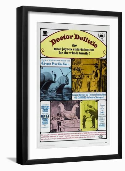 Doctor Dolittle, Rex Harrison, 1967-null-Framed Art Print